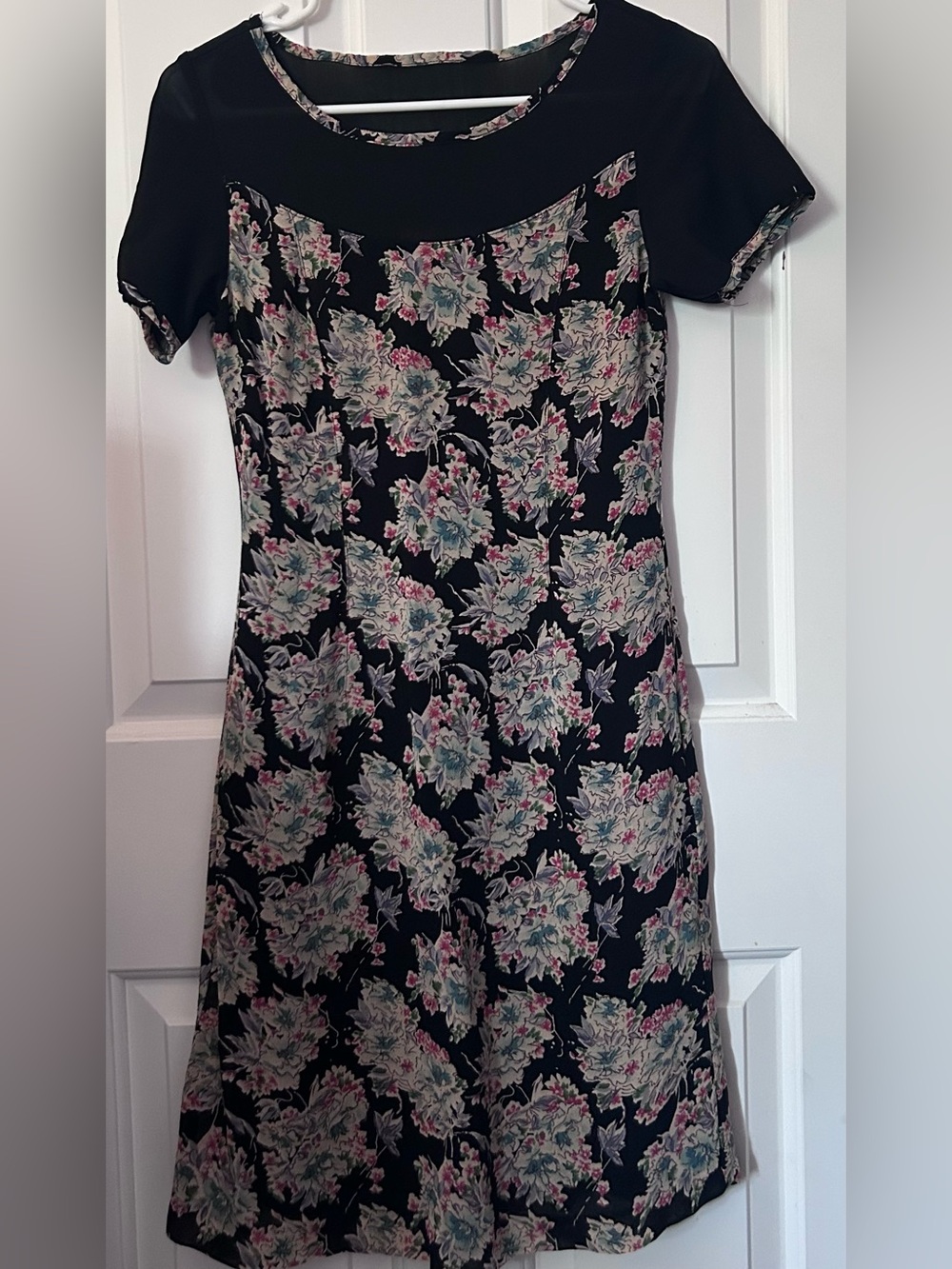 Vintage Carol Anderson California 1990s Floral Dress Size 8